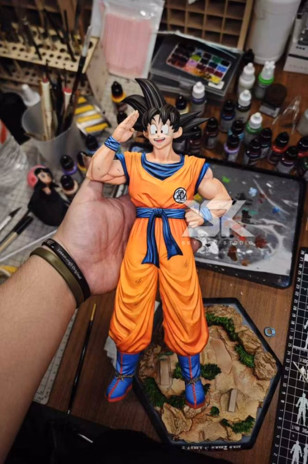 Dragon Ball Sky End Studio Goku X Chi Chi Resin Statue 3