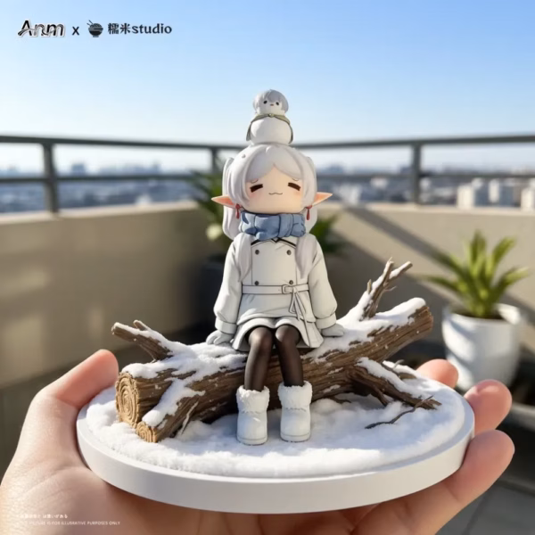 Frieren Beyond Journeys End ANM Studio X Nuomi Studio Snowy Frieren Resin Statue 1