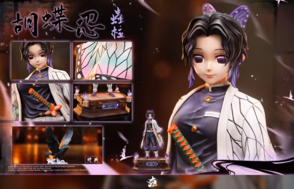 Kimetsu no Yaiba Hang Studio Shinobu Kocho Resin Statue 3