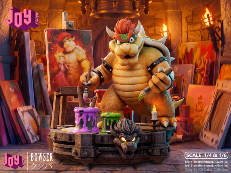 Mario Bros Joy Station Bowser V2 Resin Statue