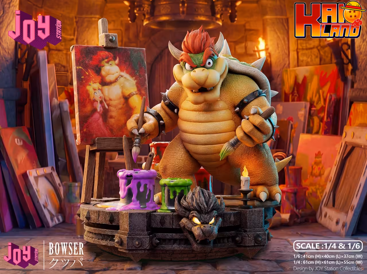 Mario Bros Joy Station Bowser V2 Resin Statue
