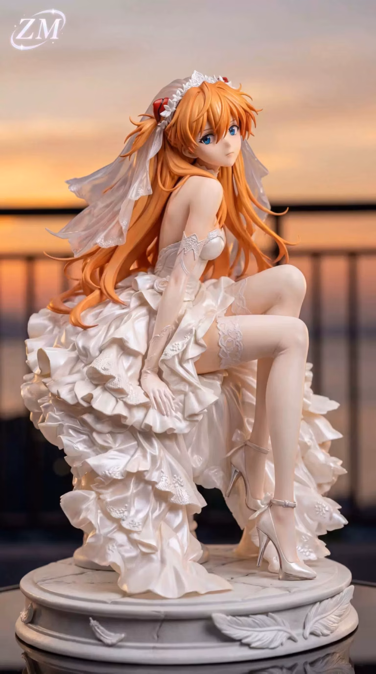 Neo Genesis Evangelion Dream Maker Studio Wedding Dress Asuka Resin Statue