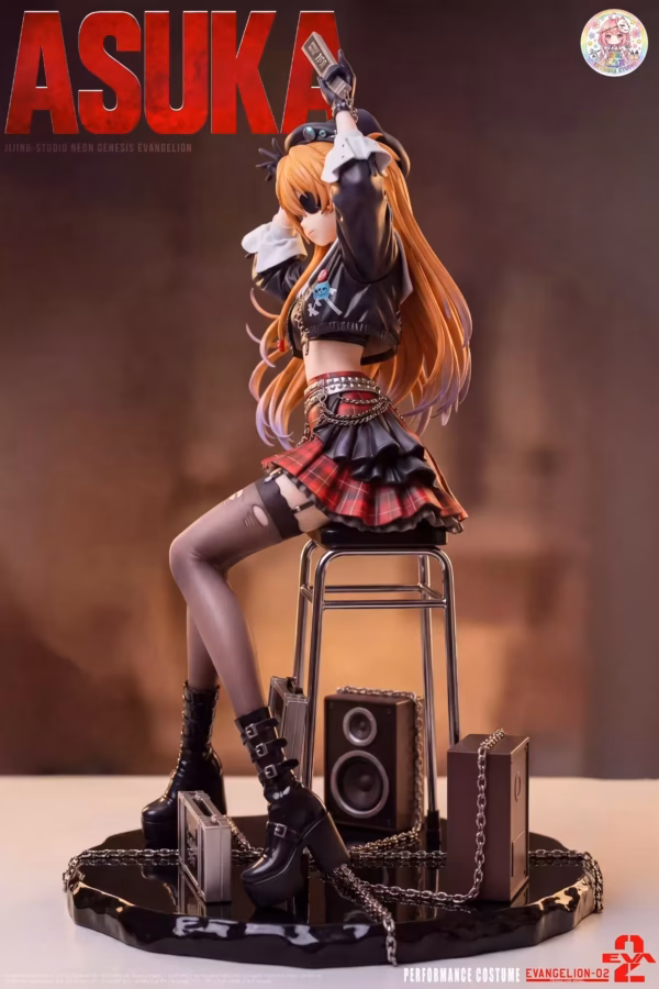 Neo Genesis Evangelion Jijing Studio Asuka Punk Rock Resin Statue 3