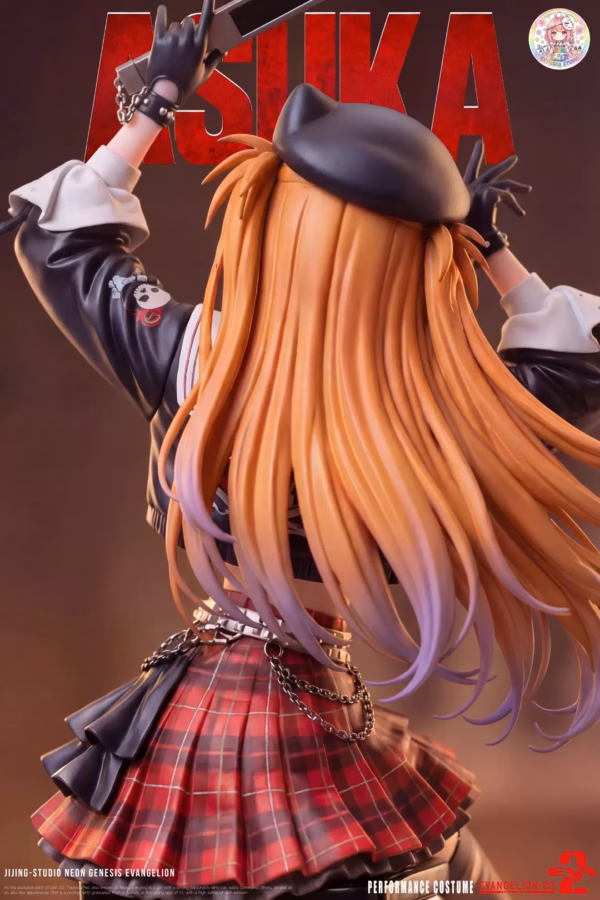 Neo Genesis Evangelion Jijing Studio Asuka Punk Rock Resin Statue 5