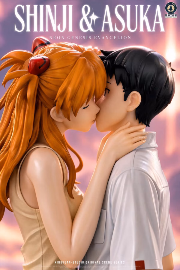 Neo Genesis Evangelion Star Origin Studio Shinji x Asuka Resin Statue 4