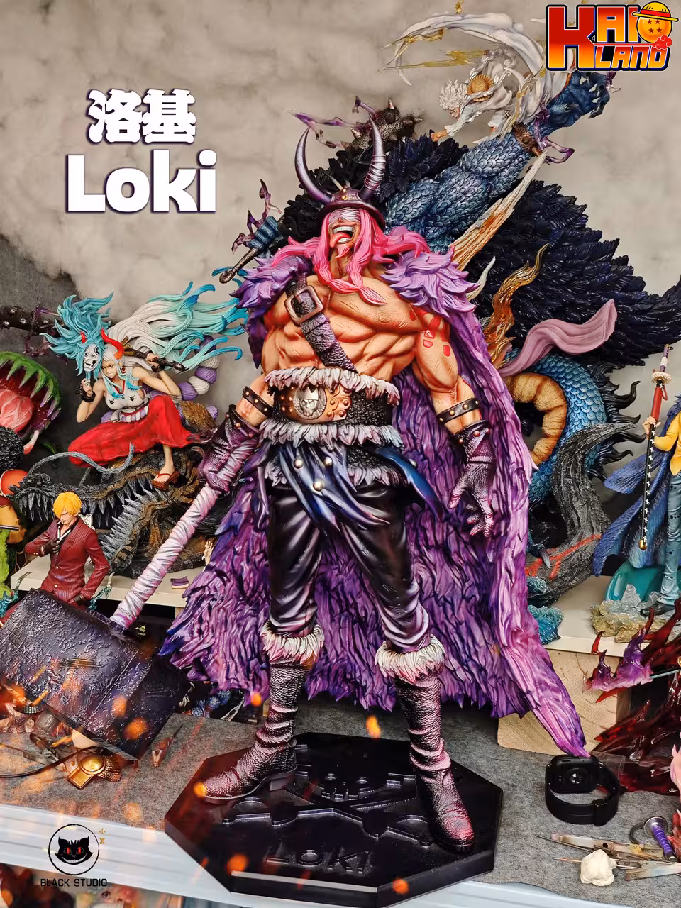 One Piece Black Studio Loki x Ragnir Resin Statue