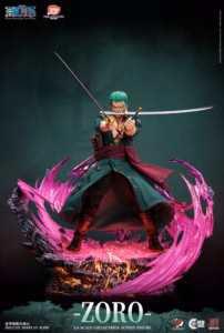 One Piece Jimei Palace Roronoa Zoro Platinum Silicone Action Figure Licensed