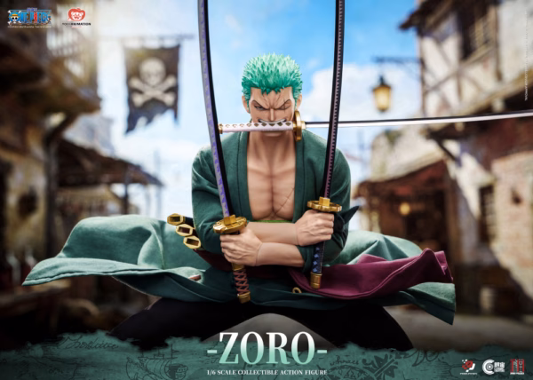 One Piece Jimei Palace Roronoa Zoro Platinum Silicone Action Figure Licensed 3
