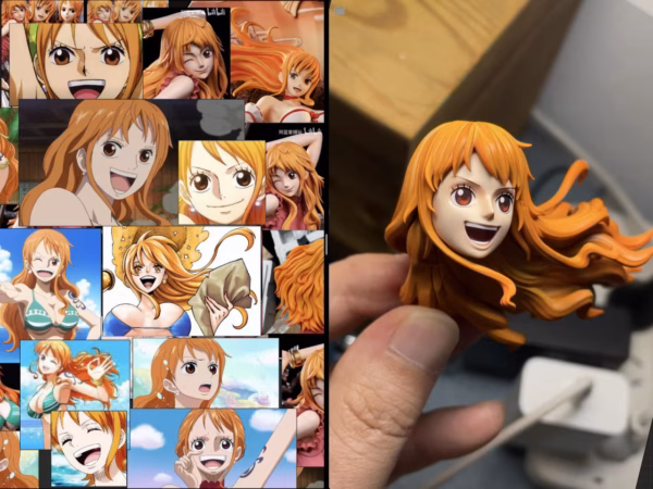 One Piece MJ Studio Nami x Long Eared Cat Resin Statue 3
