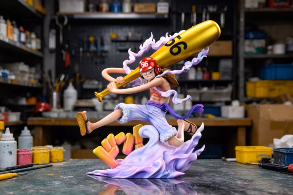 One Piece SY Studio x LX Studio Baseball Player Nika Luffy Resin Statue 1