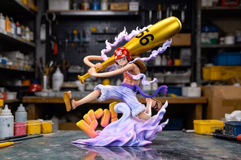 One Piece LX Studio x SY Studio Baseball Player Nika Luffy Resin Statue