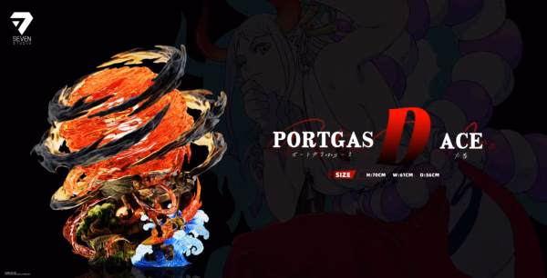 One Piece Seven Studio Portgas D Ace Resin Statue 3