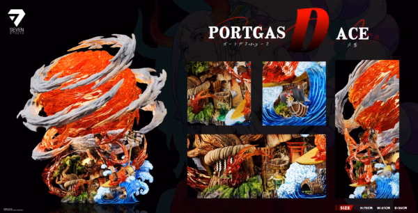 One Piece Seven Studio Portgas D Ace Resin Statue 4