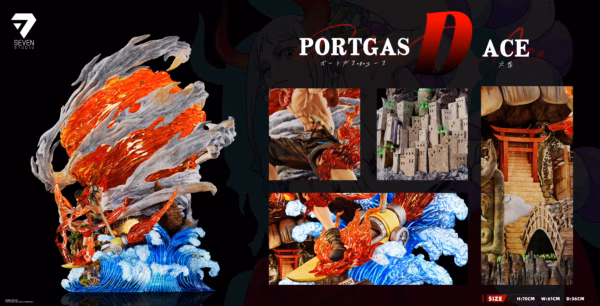 One Piece Seven Studio Portgas D Ace Resin Statue 5