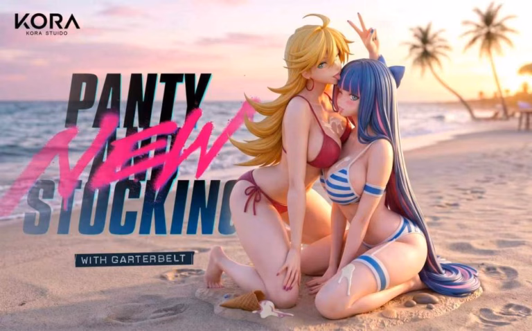 Panty x Stocking with Garterbelt KORA Studio Panty X Stocking Resin Statue