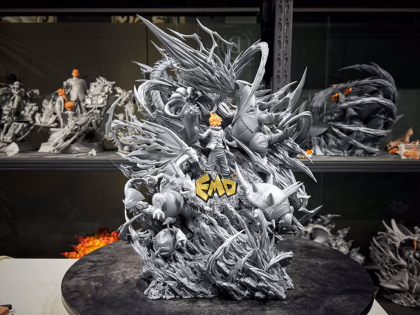 Pokemon EMO Studio Team Alain Resin Statue 4