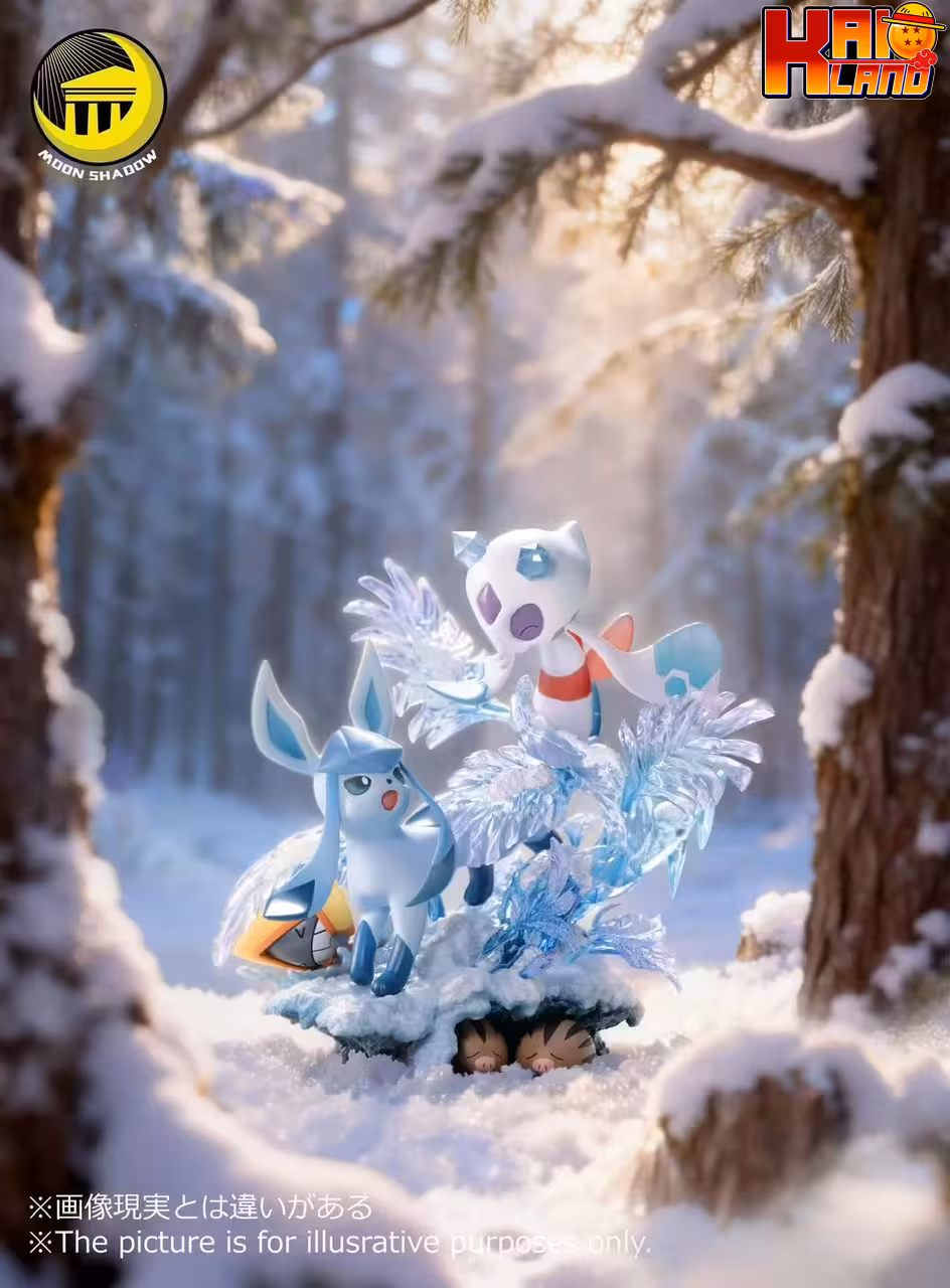 Pokemon Moon Shadow Studio Glaceon x Froslass Resin Statue