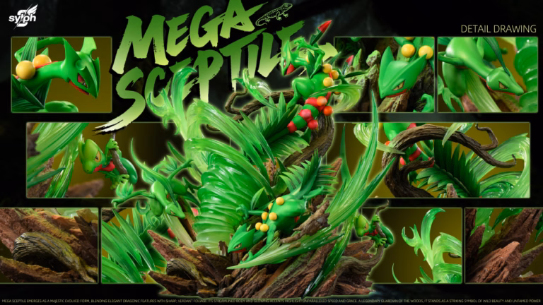 Pokemon Sylph Studio Mega Sceptile Resin Statue