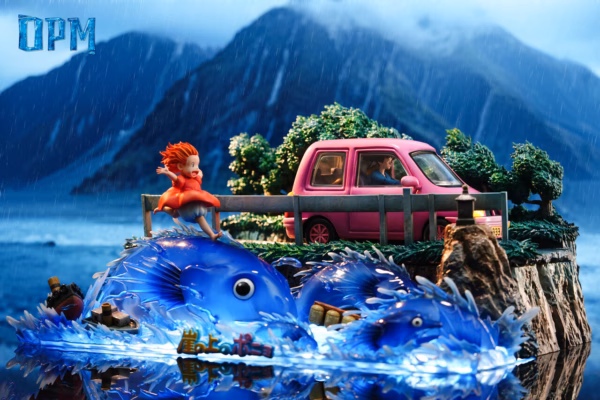 Ponyo OPM Studio Desktop Ponyo on the Cliff Resin Statue 2