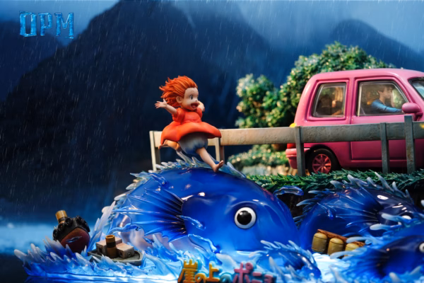 Ponyo OPM Studio Desktop Ponyo on the Cliff Resin Statue 4