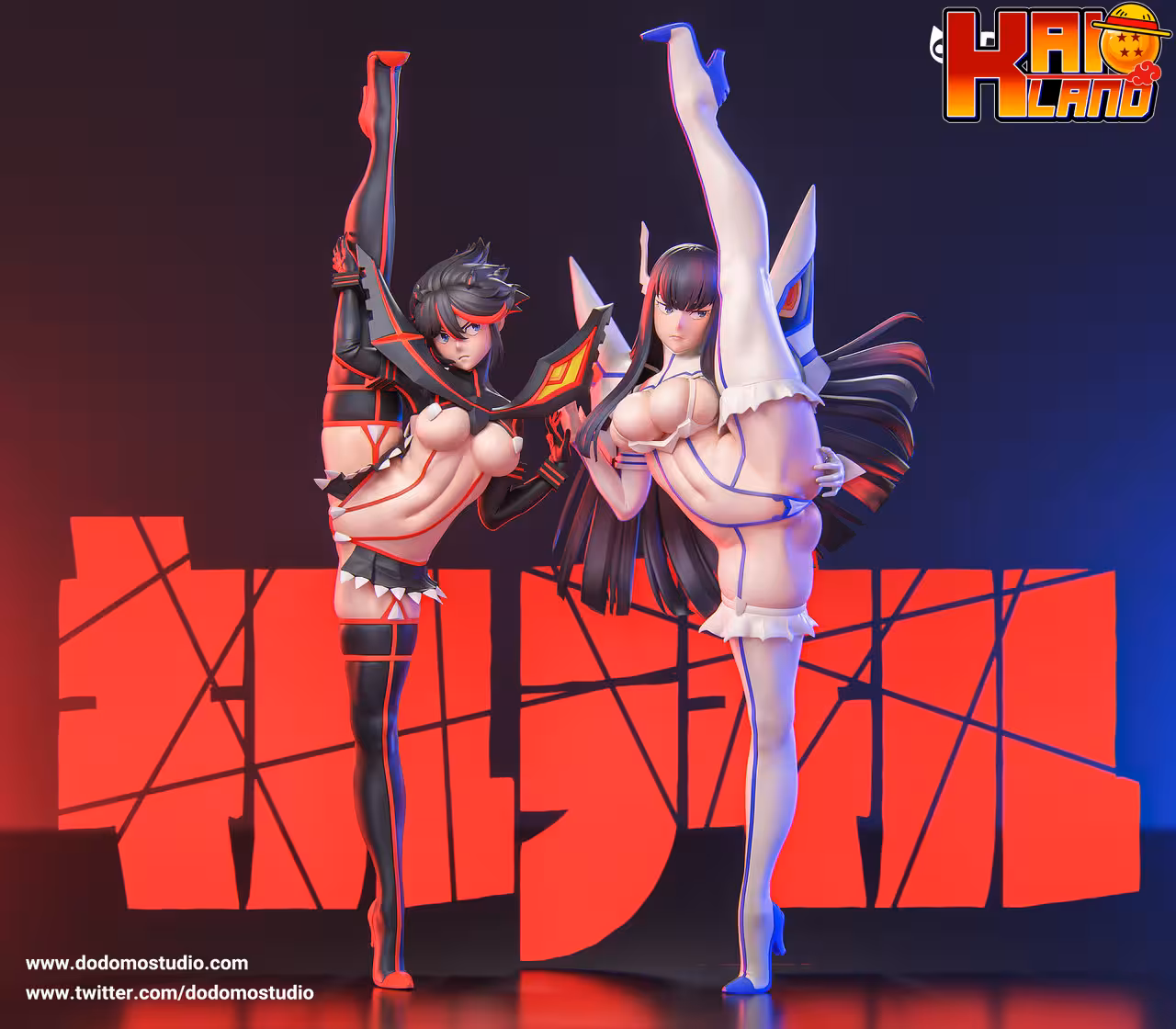 Kill la Kill Dodomo Studio Ryuko Matoi Kiryuuin Satsuki Resin Statue