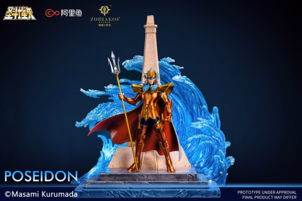 Saint Seiya Zodiakos Studio Poseidon Licensed Resin Statue 1