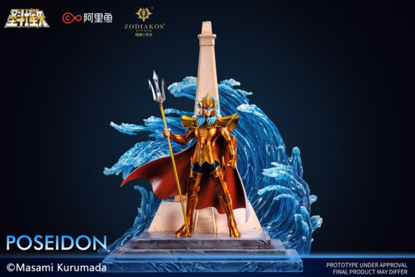 Saint Seiya Zodiakos Studio Poseidon Licensed Resin Statue 2