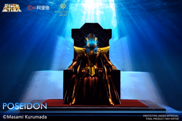 Saint Seiya Zodiakos Studio Poseidon Licensed Resin Statue 3
