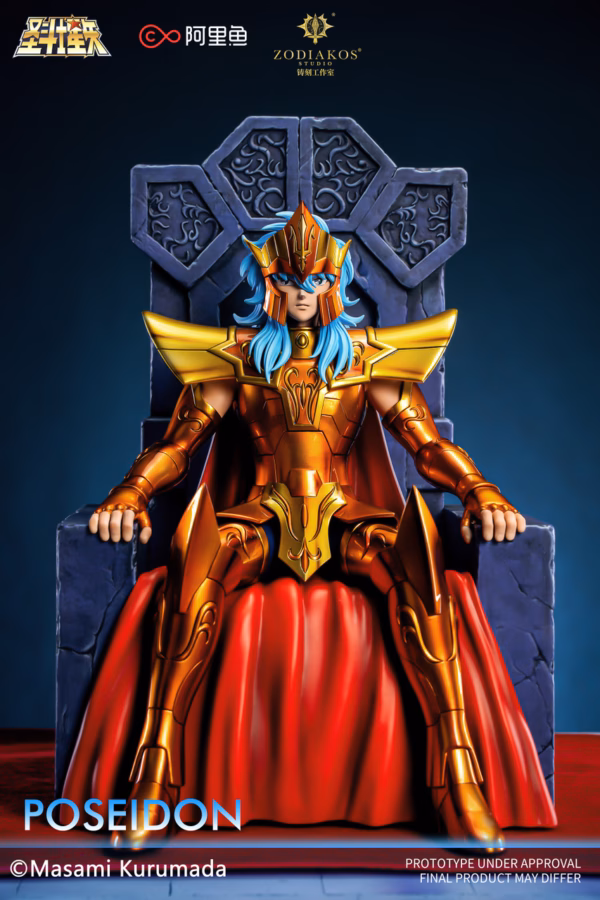Saint Seiya Zodiakos Studio Poseidon Licensed Resin Statue 4