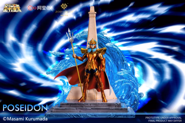 Saint Seiya Zodiakos Studio Poseidon Licensed Resin Statue 5