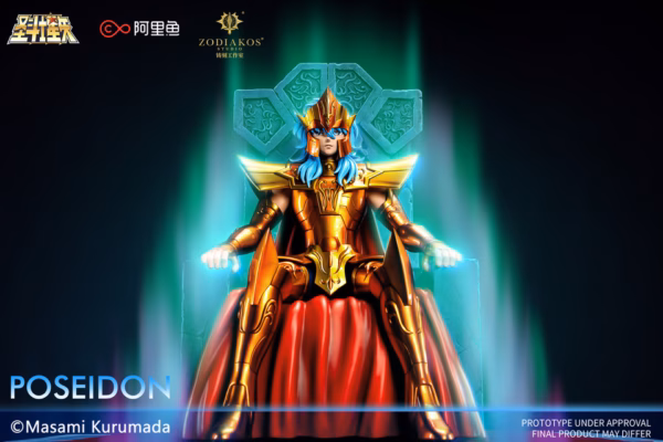 Saint Seiya Zodiakos Studio Poseidon Licensed Resin Statue 6
