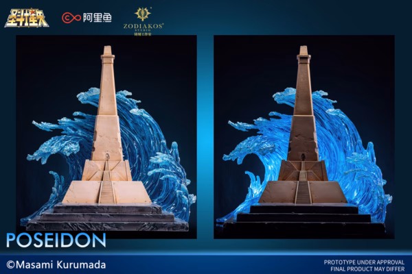 Saint Seiya Zodiakos Studio Poseidon Licensed Resin Statue 8