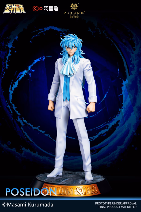Saint Seiya Zodiakos Studio Poseidon Licensed Resin Statue 9