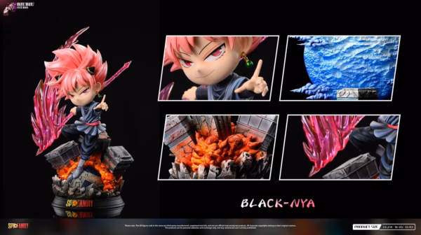 Spy x Family Biubiu Studio Anya Cosplay Goku Black Resin Statue 3