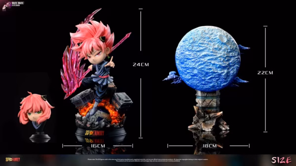 Spy x Family Biubiu Studio Anya Cosplay Goku Black Resin Statue 4