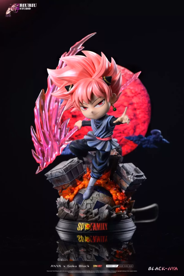 Spy x Family Biubiu Studio Anya Cosplay Goku Black Resin Statue