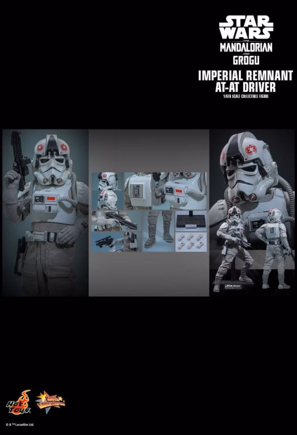 Star Wars The Mandalorian x GrogU Hot Toys Imperial Remnant AT AT Driver 3