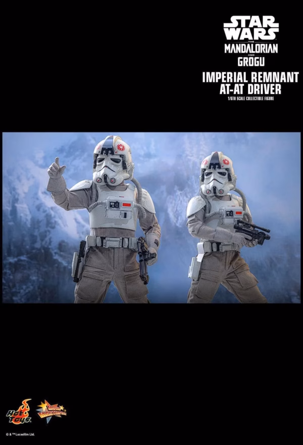 Star Wars The Mandalorian x GrogU Hot Toys Imperial Remnant AT AT Driver 4
