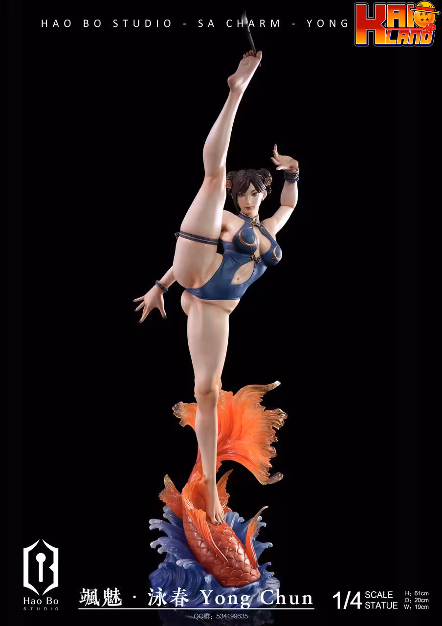 Street Fighter HaoBo Studio Sa Charm Yong Chun ChunLi Resin Statue