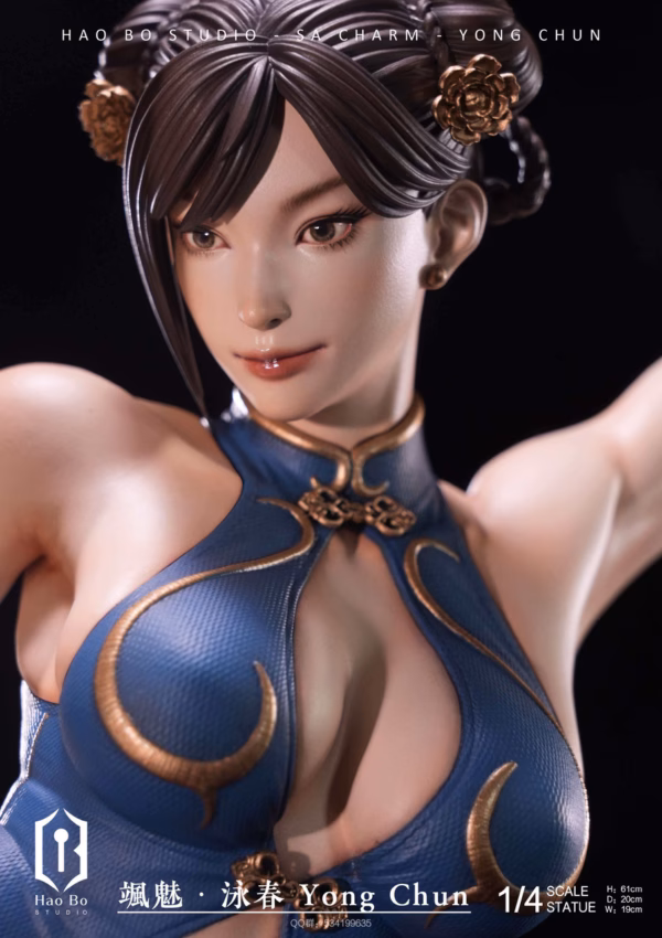 Street Fighter HaoBo Studio Sa Charm Yong Chun ChunLi Resin Statue 5
