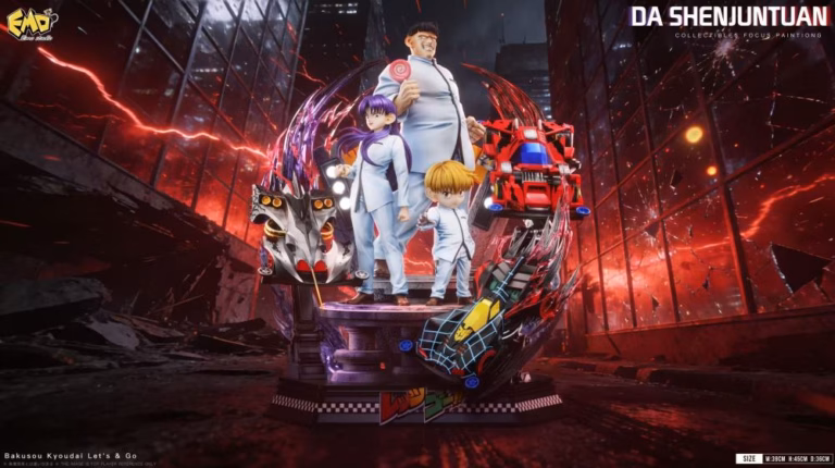 The Racing Brothers Lets Go Emo Studio Ray Hijikata X Gen Kondo X Kai Okita Resin Statue