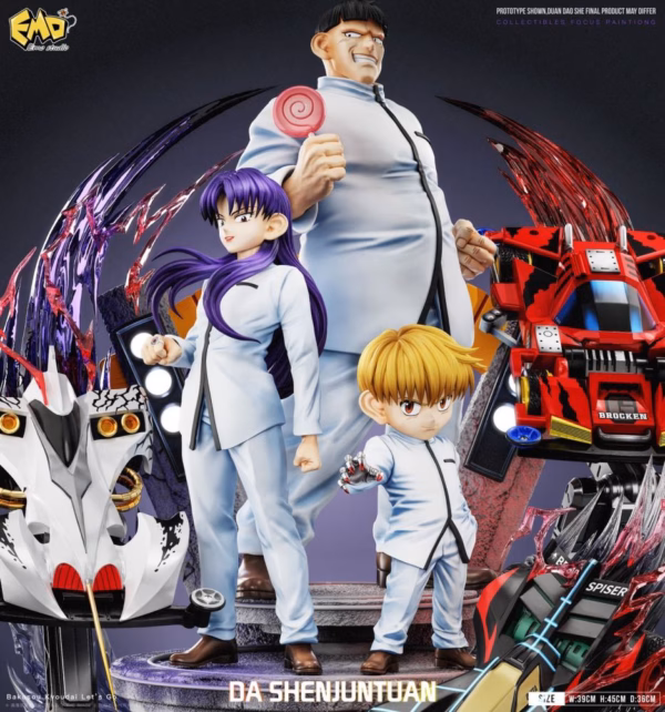 The Racing Brothers Lets Go Emo Studio Ray Hijikata X Gen Kondo X Kai Okita Resin Statue 2