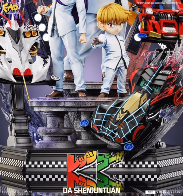 The Racing Brothers Lets Go Emo Studio Ray Hijikata X Gen Kondo X Kai Okita Resin Statue 3