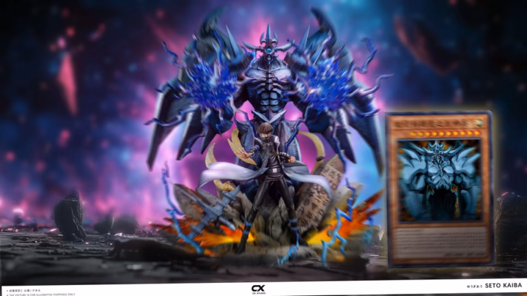 YuGiOh CX Studio Seto Kaiba x Obelisk the Tormentor Resin Statue