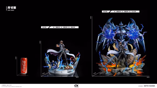 YuGiOh CX Studio Seto Kaiba x Obelisk the Tormentor Resin Statue 2