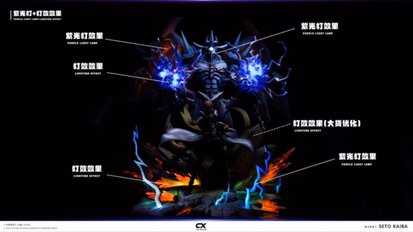 YuGiOh CX Studio Seto Kaiba x Obelisk the Tormentor Resin Statue 4