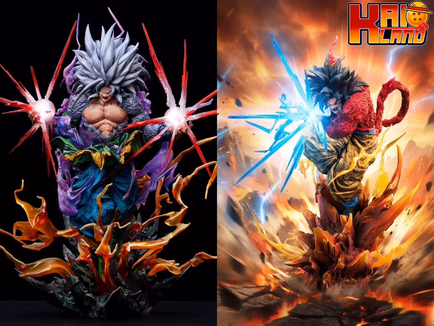 Dragon Ball Iron Curtain Studio SS4 x SS5 Goku Resin Statue