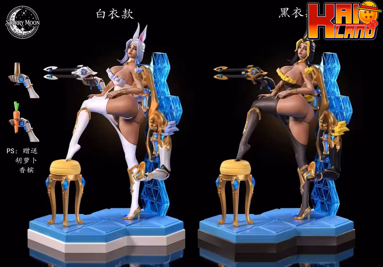 Overwatch Golden Mercy Business BunnyResin Statue