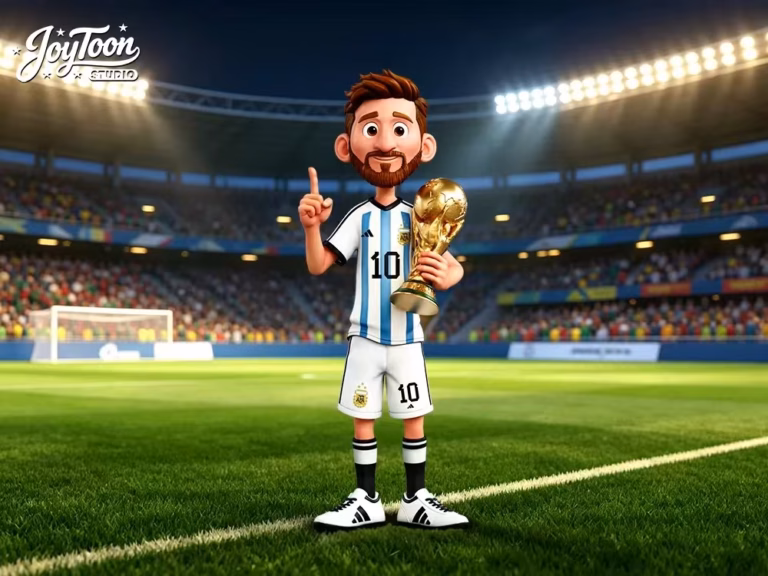 The Last Dance of the World Cup Joy Toon Studio Messi Resin Statue
