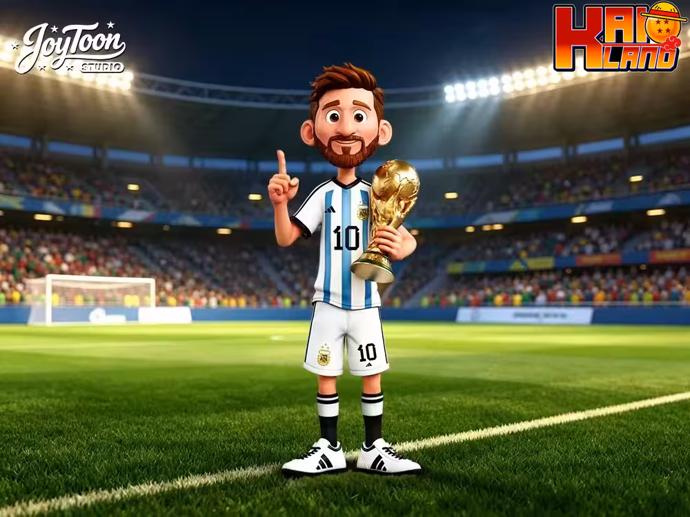 The Last Dance of the World Cup Joy Toon Studio Messi Resin Statue